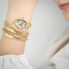 Đồng Hồ Nữ Just Cavalli JC1L304M0025 Dáng Rắn Quấn Tay Gold Mặt 22mm