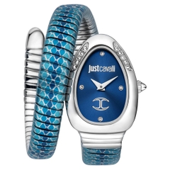 Đồng Hồ Nữ Just Cavalli Pelle Solo JC1L251M0015 Rắn Quấn Tay Đính Đá Silver Mặt 28mm 1