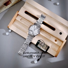 Đồng Hồ Nữ Roberto Cavalli by Franck Muller Rắn Quấn Viền Silver 32mm