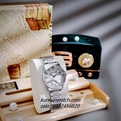 Đồng Hồ Nữ Roberto Cavalli by Franck Muller Rắn Quấn Viền Silver 32mm