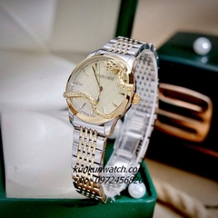 Đồng Hồ Nữ Roberto Cavalli by Franck Muller Rắn Quấn Viền Vỏ Demi 32mm