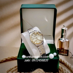 Đồng Hồ Nữ Roberto Cavalli by Franck Muller Rắn Quấn Viền Vỏ Demi 32mm