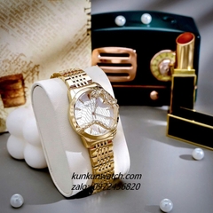 Đồng Hồ Nữ Roberto Cavalli by Franck Muller Rắn Quấn Viền Gold 32mm