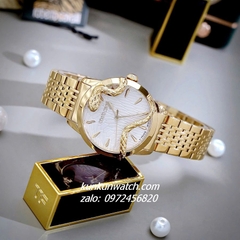 Đồng Hồ Nữ Roberto Cavalli by Franck Muller Rắn Quấn Viền Gold 32mm
