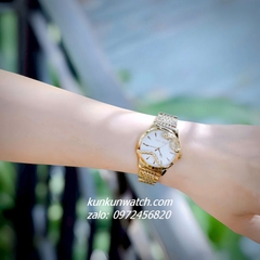 Đồng Hồ Nữ Roberto Cavalli by Franck Muller Rắn Quấn Viền Gold 32mm