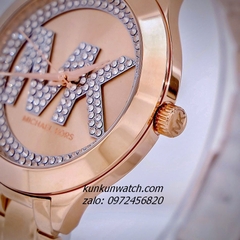 Đồng Hồ Nữ Michael Kors Aspyn MKO1107 Đính Đá Rose Gold 38mm