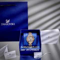 Đồng Hồ Nữ Swarovski Octea Lux Chrono Rose Gold Mặt Nâu 39mm
