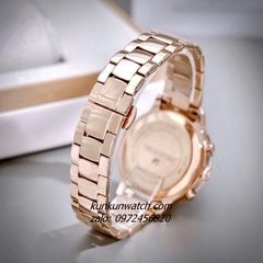 Đồng Hồ Nữ Swarovski Octea Lux Chrono Rose Gold Mặt Xanh Lá 39mm