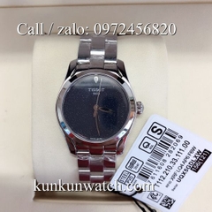 Đồng Hồ Nữ Tissot TSNTTC031 - Dây Kim Loại  ( Bạc Mặt Đen ) - 30mm