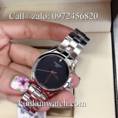 Đồng Hồ Nữ Tissot TSNTTC031 - Dây Kim Loại  ( Bạc Mặt Đen ) - 30mm