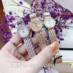 Đồng Hồ Nữ Tissot TSNTTC073 - Dây Kim Loại  - Vàng Mặt Trắng - 28mm