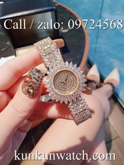 Đồng Hồ Nữ Chopard CPNT032 - Mặt Full Đá - Dây Kim Loại Vàng Hồng - 32mm