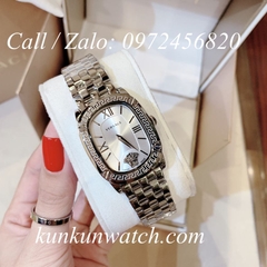 Đồng Hồ Nữ Versace Couture Mặt Chữ Nhật  - Màu Bạc - 30 x 37mm