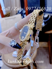 Đồng Hồ Nữ Versace Couture Mặt Chữ Nhật - Vàng Mặt Đen - 30 x 37mm