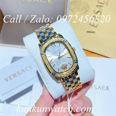 Đồng Hồ Nữ Versace Couture Mặt Chữ Nhật - Demi Mặt Trắng - 30 x 37mm