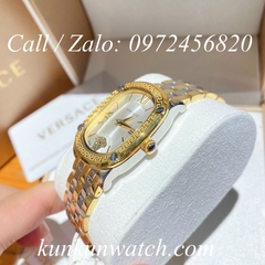 Đồng Hồ Nữ Versace Couture Mặt Chữ Nhật - Demi Mặt Trắng - 30 x 37mm