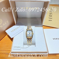 Đồng Hồ Nữ Versace Couture Mặt Chữ Nhật - Demi Mặt Trắng - 30 x 37mm