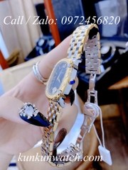 Đồng Hồ Nữ Versace Couture Mặt Chữ Nhật - Demi Mặt Đen - 30 x 37mm