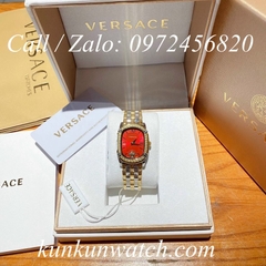 Đồng Hồ Nữ Versace Couture Mặt Chữ Nhật - Demi Mặt Đỏ - 30 x 37mm