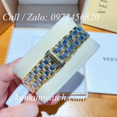 Đồng Hồ Nữ Versace Couture Mặt Chữ Nhật - Demi Mặt Xanh Mộc - 30 x 37mm