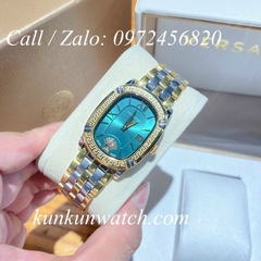Đồng Hồ Nữ Versace Couture Mặt Chữ Nhật - Demi Mặt Xanh Mộc - 30 x 37mm