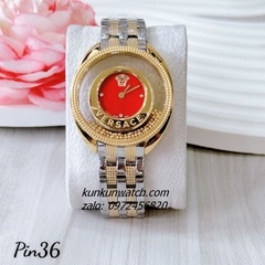 Đồng Hồ Nữ Versace Destiny Spirit Micro Demi Gold Mặt Đỏ 36mm 1