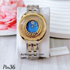 Đồng Hồ Nữ Versace Destiny Spirit Micro Demi Gold Mặt Xanh Dương 36mm 1