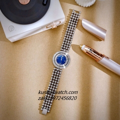 Đồng Hồ Nữ Versace Eon Pour Femmes Silver Mặt Xanh Dương 34mm