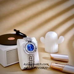 Đồng Hồ Nữ Versace Eon Pour Femmes Silver Mặt Xanh Dương 34mm