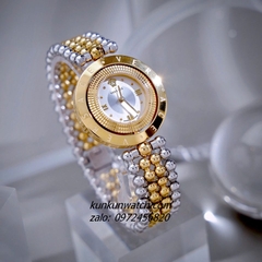 Đồng Hồ Nữ Versace Eon Pour Femmes Demi Gold Mặt Trắng 34mm