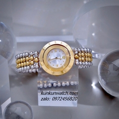 Đồng Hồ Nữ Versace Eon Pour Femmes Demi Gold Mặt Trắng 34mm