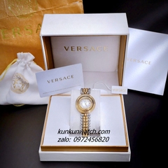 Đồng Hồ Nữ Versace Eon Pour Femmes Demi Gold Mặt Trắng 34mm
