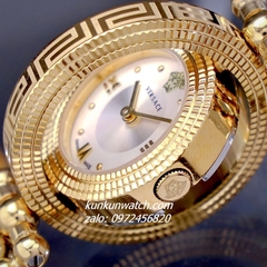 Đồng Hồ Nữ Versace Eon Pour Femmes Gold Mặt Trắng 34mm