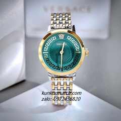 Đồng Hồ Nữ Versace Greca Fortuna Quartz Demi Gold Mặt Xanh Ngọc 35mm