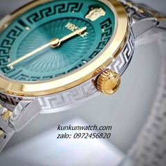 Đồng Hồ Nữ Versace Greca Fortuna Quartz Demi Gold Mặt Xanh Ngọc 35mm