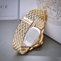 Đồng Hồ Nữ Versace Greca Fortuna Quartz Gold Mặt Đen 35mm