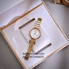 Đồng Hồ Nữ Versace Greca Goddess Quartz Gold Mặt Trắng 28mm