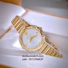 Đồng Hồ Nữ Versace Greca Goddess Quartz Gold Mặt Trắng 28mm