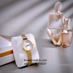 Đồng Hồ Nữ Versace Greca Goddess Quartz Gold Mặt Trắng 28mm