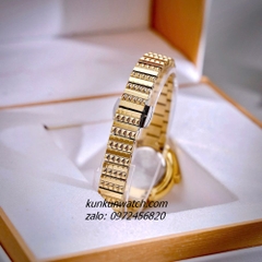 Đồng Hồ Nữ Versace Greca Goddess Quartz Gold Mặt Trắng 28mm