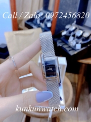 Đồng Hồ Nữ Versace Greca Icon Bạc Mặt Đen - 39 x 21mm