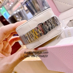 Đồng Hồ Nữ Versace Greca Icon Silver Mặt Đen 39x21mm