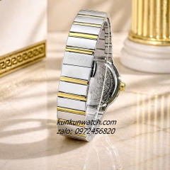 Đồng Hồ Nữ Versace Greca Logo Pearl Demi Gold Mặt 33mm