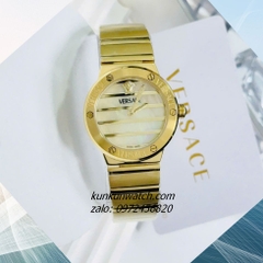 Đồng Hồ Nữ Versace Greca Logo Pearl Gold Mặt 33mm 1
