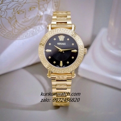 Đồng Hồ Nữ Versace Sphere Quartz Gold Mặt Đen 35mm 1