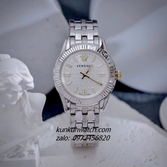 Đồng Hồ Nữ Versace Greca Time Quartz Silver 35mm 1