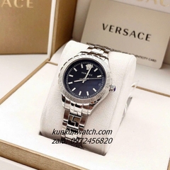 Đồng Hồ Nữ Versace Hellenyium Silver Mặt Đen 35mm