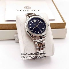 Đồng Hồ Nữ Versace Hellenyium Silver Mặt Đen 35mm