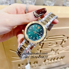Đồng Hồ Nữ Versace Hellenyium Demi Gold Mặt Xanh Lá 35mm