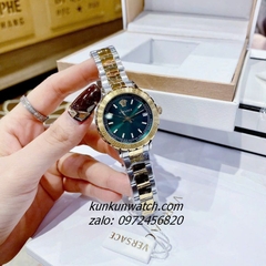 Đồng Hồ Nữ Versace Hellenyium Demi Gold Mặt Xanh Lá 35mm